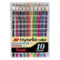 Pentel Hybrid Set K106-10 - Assorted Colors 