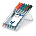 Staedtler 318 Lumocolor WP6 F set 