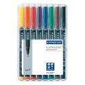 Staedtler 318 Lumocolor WP8 F set 