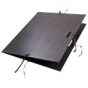 Drawing Folder A2+ black  with grip and 3 band fasteners 