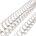 Wire Comb Binding 8mm silver bare 