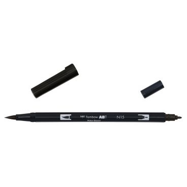 Tombow Dual Brush Pen ABT black N15 