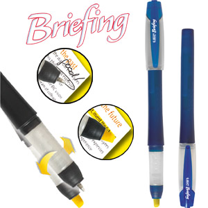 Bic Briefing  2 in 1 - blue/yellow 