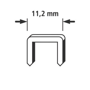 Tackerklammern T8  8 mm 