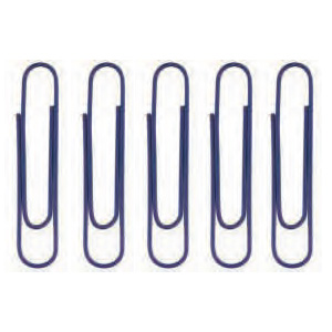 Paper clips blue 50mm 