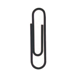 Paper clips 26mm black 