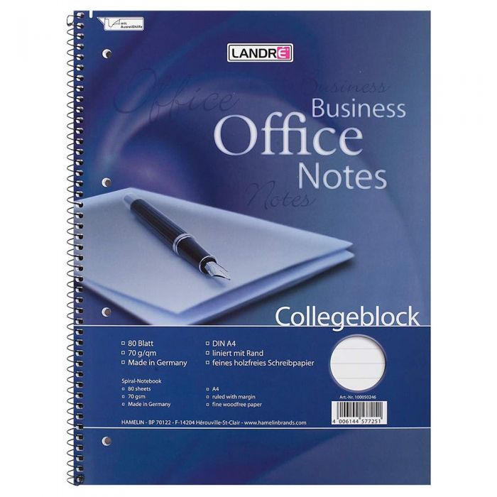 College Spiralblock liniert 70g 