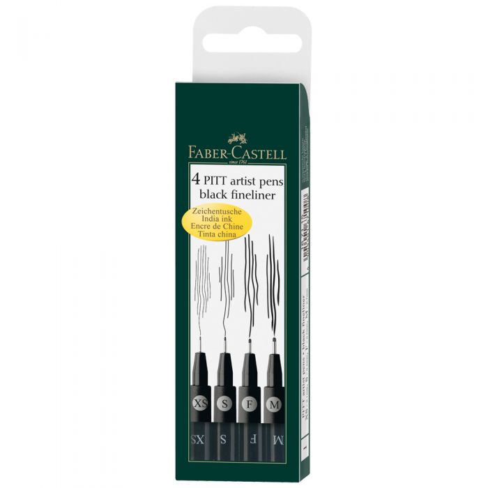 Faber-Castell PITT artist pen Set 4 