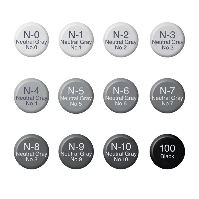 Copic Ink Set 12 NG 