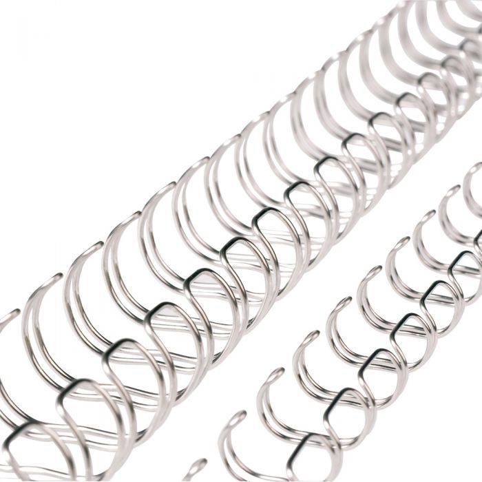 Wire Comb Binding 28,5mm silver bare 