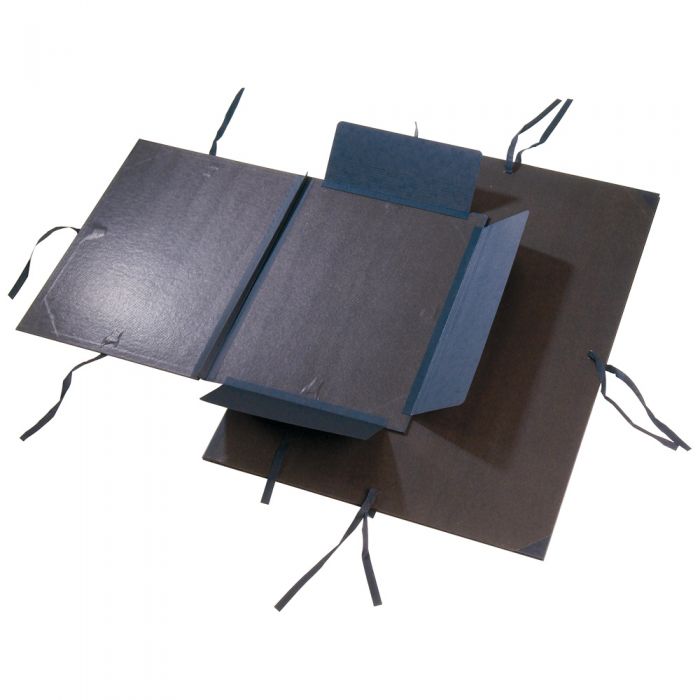 Drawing Folder Series Kraft Noir A4 with 3 interior flaps 