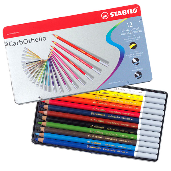 Carb Othello Pastel Pencil Sets - Set of 60 in a Wooden Box